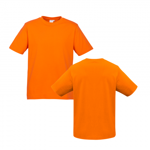 Mens Orange Custom Tee Your Choice of Design or Logo