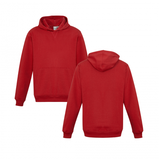 Kids Red Hoodie Front & Back