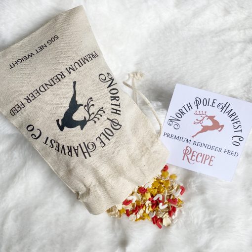 Reusable Reindeer Food Bag & Recipe Card