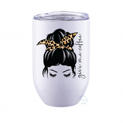Personalised Give Me Coffee Stainless Steel Hot & Cold Tumbler 350ml