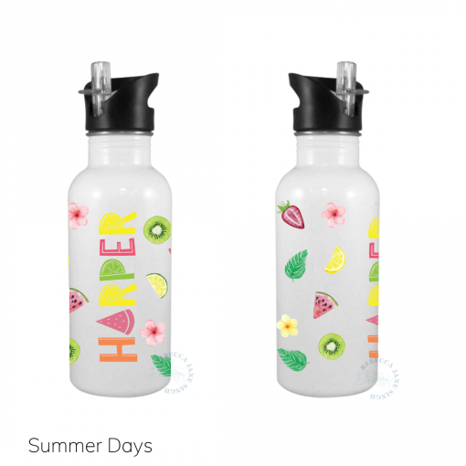 Summer Days Personalised 600ml Stainless Steel Bottle