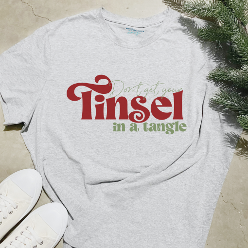 Don't Get Your Tinsel in a Tangle Standard Crew Neck Snow Marle