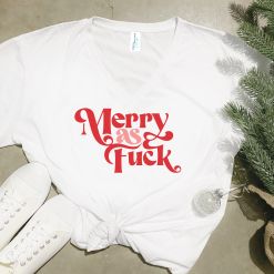 Merry As Fuck V-Neck Relaxed Fit