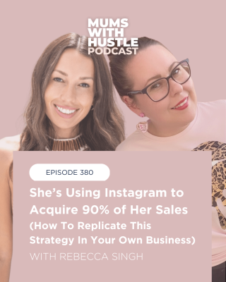 Mums with Hustle Podcast by Tracy Harris. MWH 380 - with Rebecca Singh.