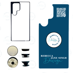 Rebecca Jane Singh Design Custom Samsung Case & Pop Socket Set